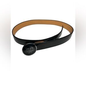 Coach Black Leather Belt